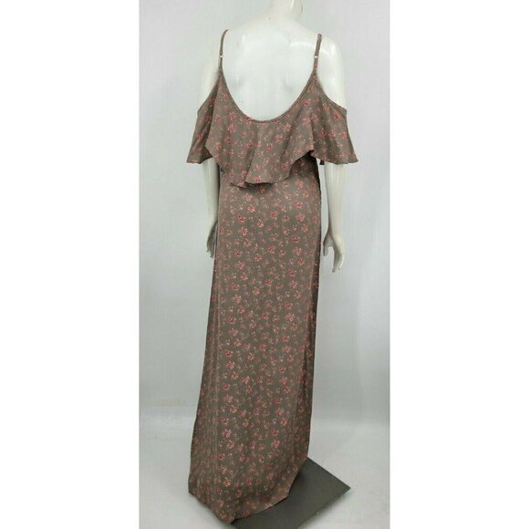 New Flynn Skye Dreamy Maxi Dress Womens M Cold Shoulder Sweet Pea Rayon - Picture 4 of 7